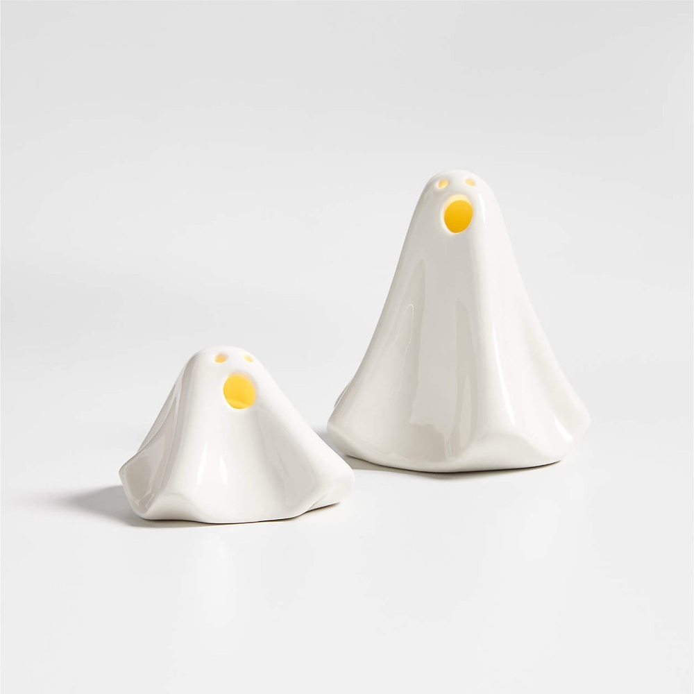 Crate & Barrel LED Ceramic Halloween Ghost 2” - Picture 7 of 7